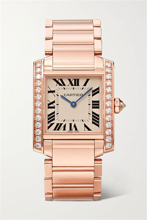 cartier tank rosegold|cartier rose gold tank watch.